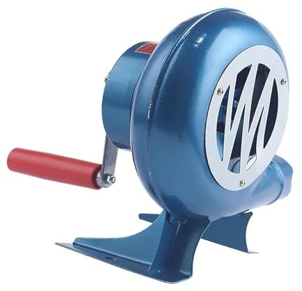 Accesorios para Barbacoa, Ventilador de Barbacoa para cocinar, Soplador de Aire para forja de Herrero con manivela para Exteriores, Ventilador Manual para Palomitas de ma