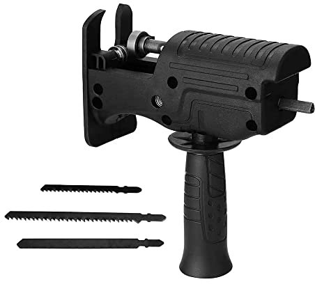 Electric Drill Modified Tool Attachment Electric Sabre Saws Accessory Electric Reciprocating Saws Parts Practical Modification Tool Set Woodworking Cutting Tool with 3 Sawblades