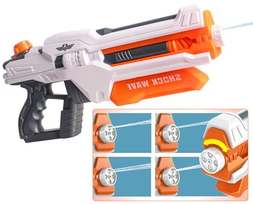 Big Water Gun Powerful Water Pistol for Kids 30-40ft Long Range 1300cc Super Soaker Watergun, Large Water Blaster Shooter Cannon Summer Outdoor Beach Pool Squirter Toys for Kids Adults