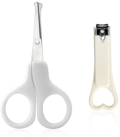 1 Mini Forbici Per Unghie E 1 Taglierina Per Unghie, Design Sicuro E Confortevole, Strumenti Di Rivestimento Per Bambini, Forniture Per La Cura Delle Unghie.
