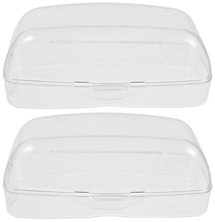 PACKOVE 2 St Transparent Låda För Simglasögon Fodral För Skyddande Skyddsglasögon Fodral För Simglasögon För Simmasker För Dykglasögon Hållare För