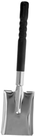 MUELODSIC Pelle de Jardin et Cheminée Acier Inoxydable Épaisse Pelle à Cendres Ergonomique pour Charbon Foyer BBQ Neige et Plantation