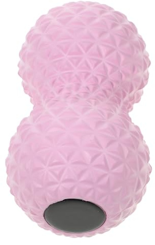 Beavorty Peanut Massage Ball Double Set, Small Starlight Pink Body Roller for Neck Acupoint Therapy and Foot Muscle Relief, Fascia Relaxation Massage Tool
