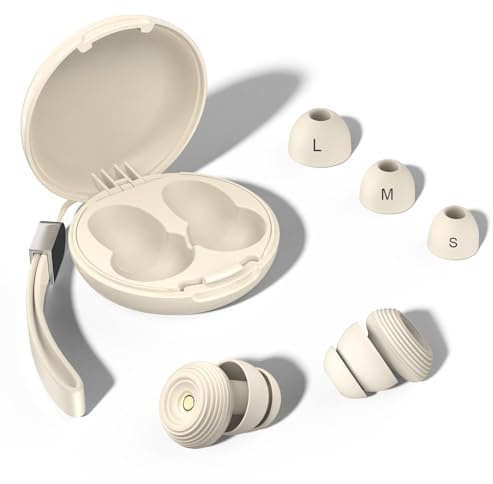 Ohrstöpsel Gute Nacht, 2026 Neu Ohrstöpsel zum schlafen Gehörschutz Wiederverwendbare Schlafen 45dB Noise Cancelling Earplugs Ultrabequeme Soft Gut zum Schlafen, Reisen, Konzentration