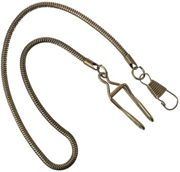 HOMOCONO Taschenuhr Kette Multifunktionale Uhrenkette Vintage mit Karabinerverschluss aus Metall 1 Stück für Weste und sowie Formelle Kleidung