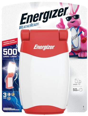 Energizer All-Weather LED Lantern, IPX4 Water Resistant, Bright and Durable Camping Lantern - Compact Emergency Light
