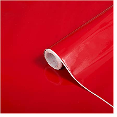 d-c-fix Möbel-Klebefolie Signalrot, 67,5 cm x 2 m - abwaschbare und selbstklebende Deko-Folie für Küche, Schrank, Tisch & Fensterbank - modern & nachhaltig