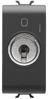 Gewiss - GW12145 - PULSANTE 1M 2P NA 10A CHIAVE NERO