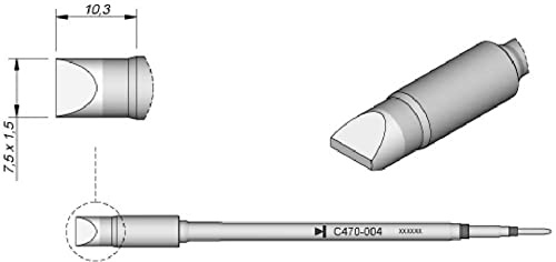 JBC C470004 à souder pour T470 Burin