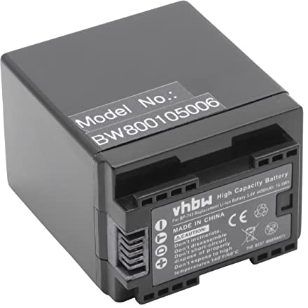 vhbw 1x Batterie Compatible avec Canon Legria HF R66, HF R67, HF R706, HF R68 caméra vidéo caméscope (4450mAh, 3,6V, Li-ION) avec Puce d'information