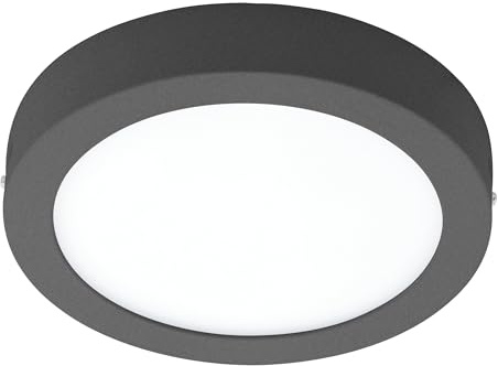 EGLO connect LED Außen-Deckenlampe Argolis-C Smart Home | Außenleuchte für Wand und Decke, Deckenleuchte aus Alu und Kunststoff, Anthrazit, weiß, dimmbar, Weißtöne einstellbar, IP44