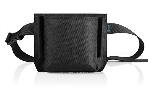 Beautyflier 8.5×6 inches Oxford Cloth Restaurant Waiter Waist Money Pouch Bag Apron Bag with Adjustable Web Belt and Check Holder (8 * 6.5 inches(4 pocket))