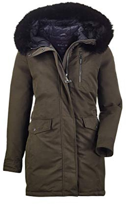 G.I.G.A. DX Stormiga Wmn Prk C Casual Parka funzionale con cappuccio, Donna, Parka funzionale casual con cappuccio., 36335-000, Verde antracite, 42