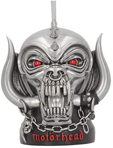 Nemesis Now Offiziell Lizenziertes Motorhead Warpig hängende Festliche dekorative Ornament, Polyresin, Silber, 9 cm