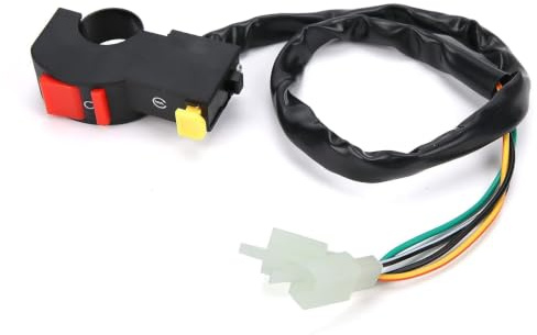 Motorradschalter,Motorstart-Stopp-Schalter Lenkerzündung Lenkerschalter Ein Aus Anlasser Fit für Pit Quad Dirt Bike