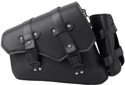 BESPORTBLE Motorradtasche Seitentasche Links Satteltasche PU Leder Wasserdicht Motorräder Gepäckträgertasche Hecktasche Lenkertasche werkzeugtasche