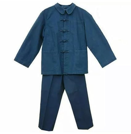 Générique Costume Bleu DE Chine, DENGRI, ANTICHER FILOU Shanghai L'ORIGINAL Toutes Tailles ! Disponible en Bleu ou Noir. Livraison Rapide ! (Bleu, 54=M)