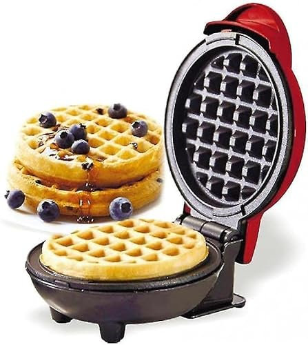 Piastra per Waffle colore rosso. Colazione e Snack - Spina EU - 350W