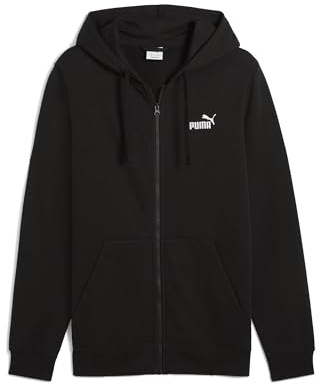 PUMA ESS No. 1 Logo Full-Zip Hoodie TR, Vestes Sweat Homme, PUMA Black, XL