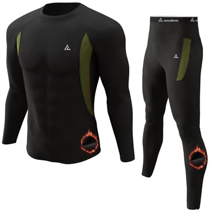CL convallaria Thermal Underwear Long Johns Set Mens Winter Hunting Gear Sport Base Layer Bottom Top
