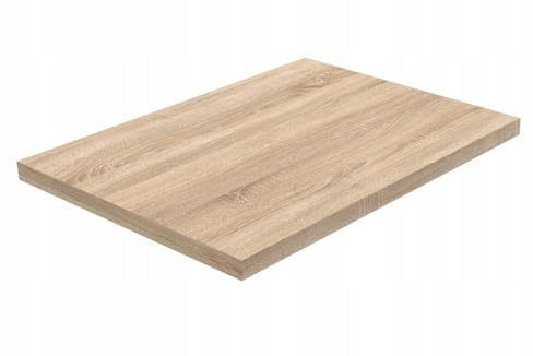 Küchenarbeitsplatte 80 cm - robust - Mit abgerundeten Kanten - strapazierfähig und pflegeleicht - Laminatbeschichtung hinten - Arbeitsplatte Sonoma Eiche 3025 WO