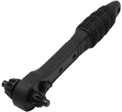 Yurhuit Key Wrench Ratchet Wrench Drill Chuck Key Black Ratchet Dual-Purpose Wrench is Suitable for Most Power Tools