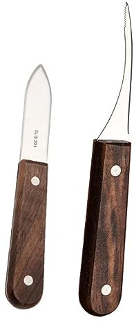 OKUMEYR 2stücke Meeresfrüchteöffner Aus Und Holz Garnelen Oyster Shucking Für Küchenbedarf Zum Öffnen Von Austern Muscheln Und Schalentieren