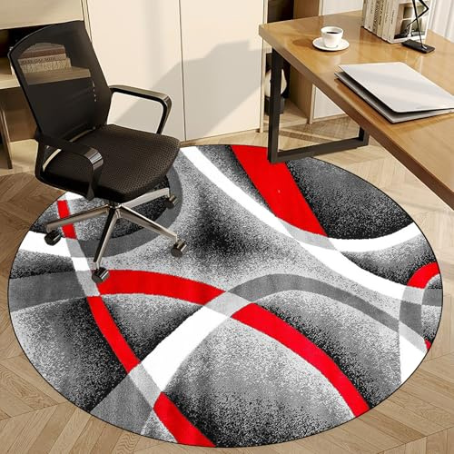 Fzamudng Gaming Stuhl Unterlage Bodenschutzmatte für Hartböden, Rund Gaming bürostuhl unterlage, Kratzfest Bodenmatte Stuhlunterlage, schreibtischstuhl unterlage für Laminat 120 cm