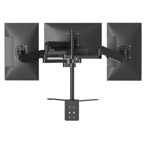 Supporto per monitor Supporto per pc, Supporto da scrivania con braccio for monitor con molla a gas completamente regolabile e base a morsetto - Adatto a monitor LCD da 17 a 32 pollici