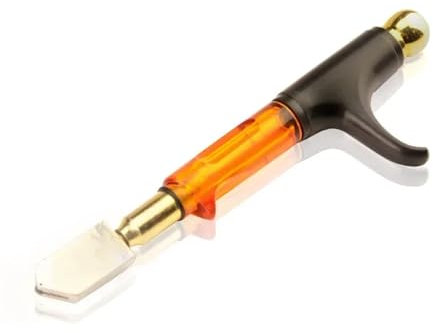 MIUYTRN Cortador de vidrio en forma de T de mano con mango humanizado, cuchillo de corte, herramienta de hardware afilada y hermosa, accesorios, cabezal de corte de aleaciones duras cuicui