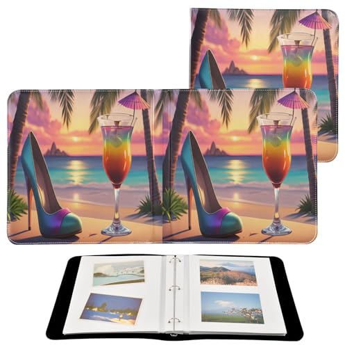 JUMBEAR Grande album fotografico autoadesivo con 20 pagine, album fai da te, per matrimoni, famiglia, bambini, vacanze, tramonto e cocktail