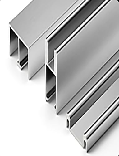5mm Sliding Glass Door Track Kit, Aluminum Track with Silent Glide Design Slide Rail Kit for Display Cabinets, Bookcases & Wardrobes(Silver,78.7in/200cm)