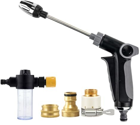 Hochdruckreiniger Water, Hochdruckdüse Für Gartenschlauch, Hochdruckreiniger Pistole Düse/Spritze/Aufsatz Für Autos Und Haustiere Waschen, Pflanzen Gießen, Garten Reinigen