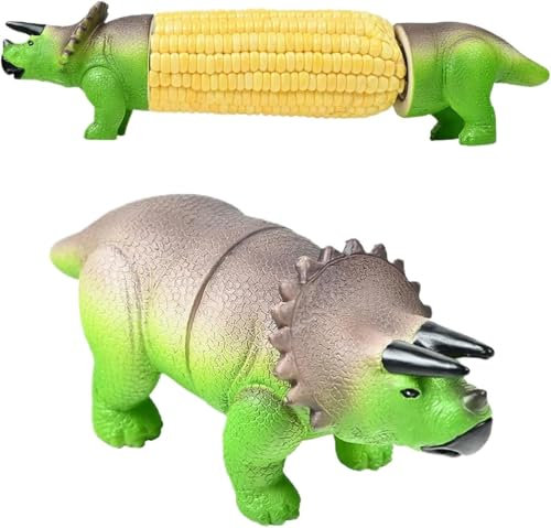 GETBSTOOP Dinosaur Corn On The Cob Skewers, Reusable Sweetcorn Holders, Cute Dinosaur Corn On The Cob Kids for Home Kitchen, Barbecue, Picnic