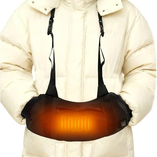 Uppvärmd handmanschett, uppladdningsbar elektrisk handvärmare för jakt, 3 justerbara temperaturer, bärbar handvärmarväska för jakt, sport, camping (powerbank ingår ej)