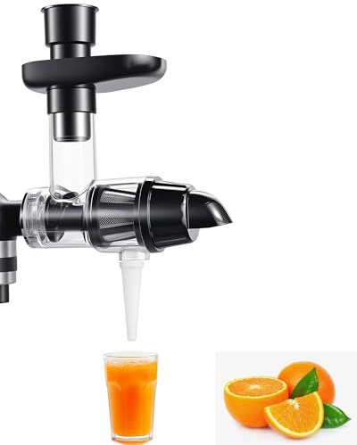 HOMGEN Entsafteraufsatz für KitchenAid Standmixer Abnehmbares Saftpresse-Zubehör mit Reinigungsbürste für Haushaltsküche Küchenmaschine