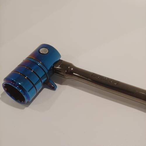 Twisted Bay 21mm Steel Scaffold Spanner Black/Blue Poka Handle