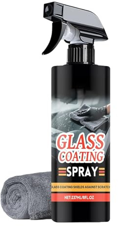 Mppchhn Limpiacristales Coche | Spray Limpiacristales 23.7cl,Agente Anti lluvia Con Toalla Para Conducción Mañana Invierno Noche Uso Diario Autopista Garaje Automóvil Camión | Para Coche Camión