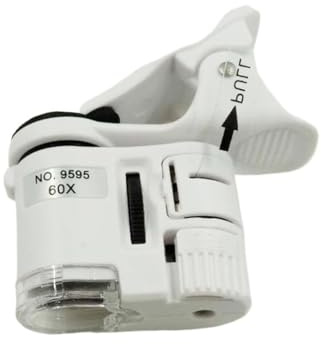 Handheld LED with 60x Magnifying Glass Mini Portable Photo and Cash Verification Microscope