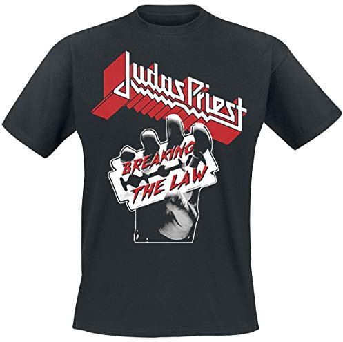 Générique Judas Priest Breaking The Law T-Shirt Manches Courtes Noir XXL