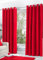 Hachette Thermal Blackout Curtains Eyelet Ring Top Including Pair of Tiebacks (Red, 46 X 72)