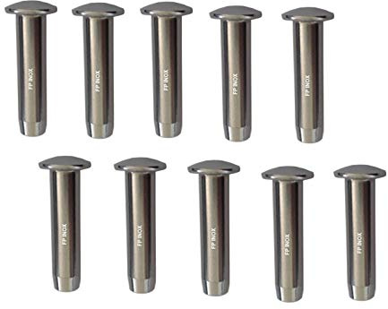 Embout à Sertir Tête Bombée Pour Câble Ø 5mm (Lot de 10) inox A4-316 Garde Corps