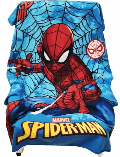 Coperta Plaid Morbida e Calda 100x140cm per Bambini Pile con stampa (SPIDERMAN)