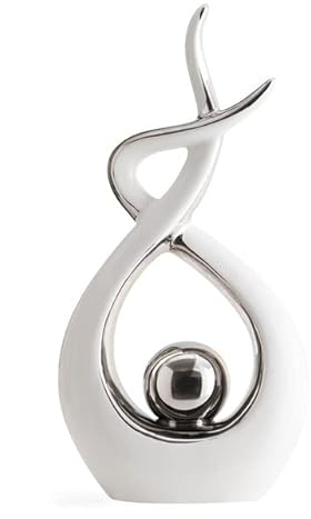 CESTATIVO Home Decor Modern Abstract Art Ceramic Statue, Room Decor, Table Decorations for Living Room Dining Room Office Centerpiece, 30 cm High