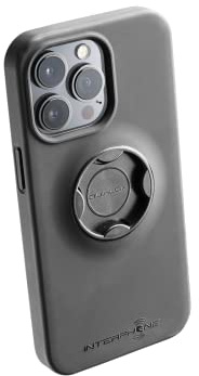 Interphone - Système modulaire QUIKLOX - Soporte para teléfono Celular de Motocicleta - Estuche Exclusivo para iPhone 14 Pro para Manillar Quiklox o vástagos de Espejo - Conexión de liberación rápida