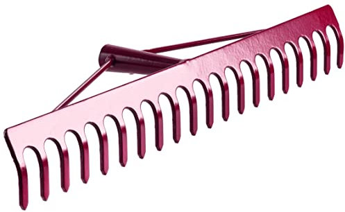 Heavy-Duty Garden Rake - Stiffened Steel Head Only- for Levelling Soil, Raking Stones, Bark and Gravel, Clearing Leaves and Grass, Lawn and Allotment Maintenance (59 cm / 23)