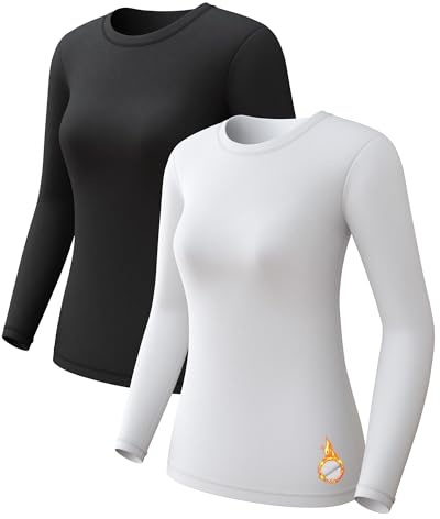 sous-vêtements Thermiques pour Femmes, sous-vêtements Fonctionnels thermoactifs Respirants, sous-vêtements de Ski en Polaire intérieure, Ensemble de sous-vêtements Thermiques Doux