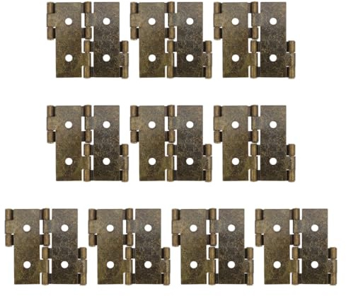 DOITOOL Cerniere 4.7X4.5 Pollici in Metallo Ferro Resistente Alla Ruggine Per Porte E Finestre Interni Set Da 10 Pezzi Multiuso Per Schermi Mobili E Riparazioni Domestiche