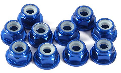 10 Stück Selbstsichernde Muttern mit M3-Aluminium-Nyloneinsatz, Sechskant-Sicherungsmutter, Robust und Langlebig, Verhindert Vibrationen, Erstaunlicher Ersatz, Einfach zu
