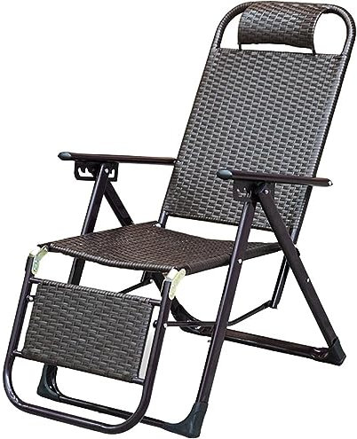 Sonnenliege Klappbar Liegestuhl Klappbar Outdoor-Loungesessel, Strand, Terrasse, Klappbarer Korbstuhl, Sonnenliege, Korbgeflecht, Rattan, Schaukelsessel, Lounge-Sitz Gartenliege Relax-Liegestuhl